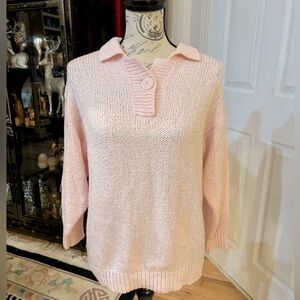 Vintage 90’s Sterling Harris Big Button Collared Sweater